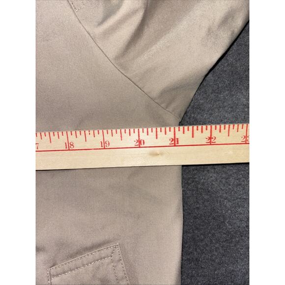 London Fog Women's Rain Jacket Tan Softshell Button Size 10 Removable Liner - Picture 6 of 10